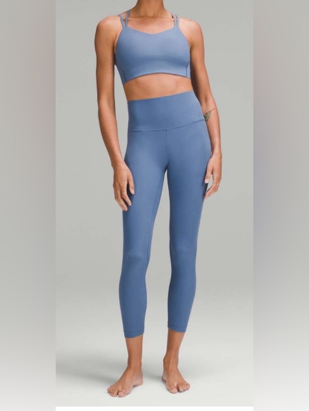 Lululemon Align High-Rise Ribbed Pant 25", size 4, Oasis Blue
#83